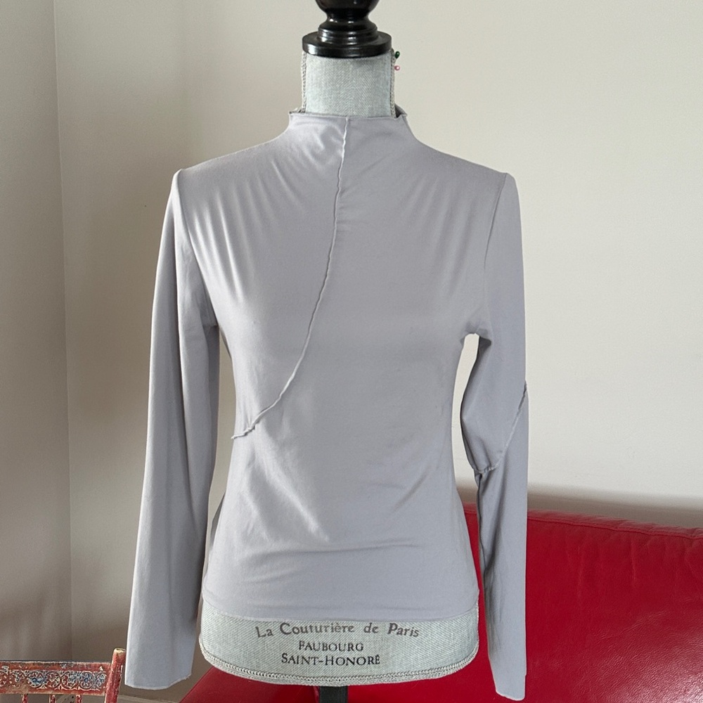Elegant Gray Women's Top